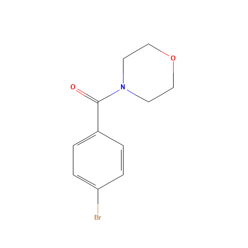 (4-bromophenyl)-morpholin-4-ylmethanone (CAS: 127580-92-1) - Chemical Structure and Molecular Formula 