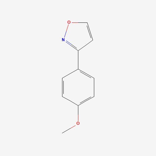 3-(4-methoxyphenyl)-1,2-oxazole (CAS: 61428-20-4) - Chemical Structure and Molecular Formula 
