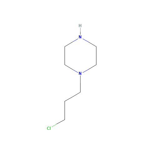 1-(3-chloropropyl)piperazine (CAS: 120163-60-2) - Chemical Structure and Molecular Formula 