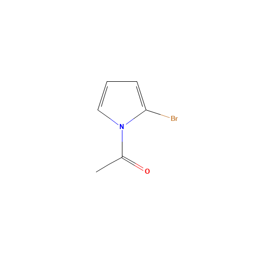 1-(2-bromopyrrol-1-yl)ethanone (CAS: 84455-06-1) - Chemical Structure and Molecular Formula 
