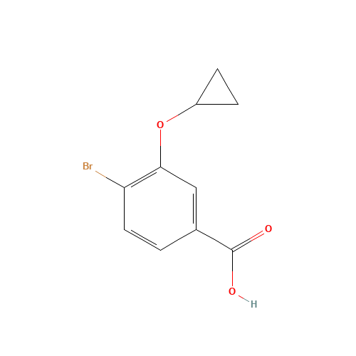 4-bromo-3-cyclopropyloxybenzoic acid (CAS: 1243318-30-0) - Related Chemical Product