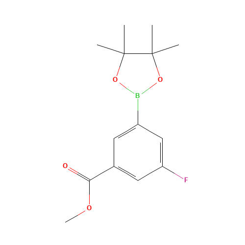 methyl 3-fluoro-5-(4,4,5,5-tetramethyl-1,3,2-dioxaborolan-2-yl)benzoate (CAS: 1016979-31-9) - Related Chemical Product