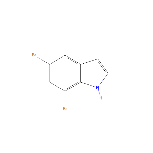 5,7-dibromo-1H-indole (CAS: 36132-08-8) - Chemical Structure and Molecular Formula 