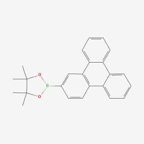 4,4,5,5-tetramethyl-2-triphenylen-2-yl-1,3,2-dioxaborolane (CAS: 890042-13-4) - Chemical Structure and Molecular Formula 