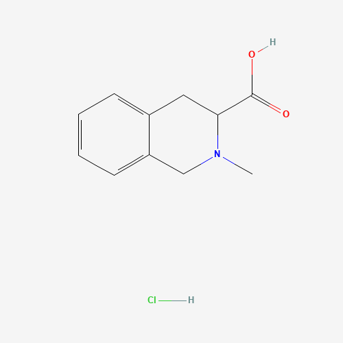 2-methyl-3,4-dihydro-1H-isoquinoline-3-carboxylic acid;hydrochloride (CAS: 20335-68-6) - Chemical Structure and Molecular Formula 