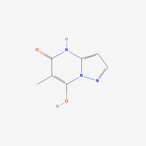 7-hydroxy-6-methyl-1H-pyrazolo[1,5-a]pyrimidin-5-one (CAS: 57489-71-1) - Chemical Structure and Molecular Formula 