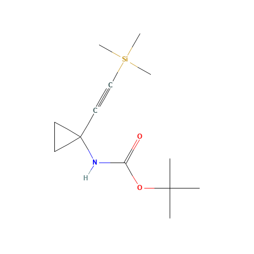 tert-butyl N-[1-(2-trimethylsilylethynyl)cyclopropyl]carbamate (CAS: 1268810-08-7) - Related Chemical Product