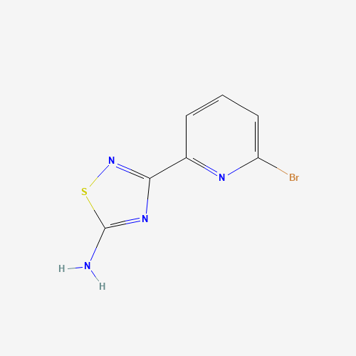 3-(6-bromopyridin-2-yl)-1,2,4-thiadiazol-5-amine (CAS: 1179361-40-0) - Chemical Structure and Molecular Formula 