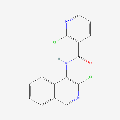 2-chloro-N-(3-chloroisoquinolin-4-yl)pyridine-3-carboxamide (CAS: 342899-39-2) - Chemical Structure and Molecular Formula 