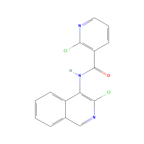 2-chloro-N-(3-chloroisoquinolin-4-yl)pyridine-3-carboxamide (CAS: 342899-39-2) - Related Chemical Product