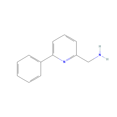 (6-phenylpyridin-2-yl)methanamine (CAS: 162614-74-6) - Chemical Structure and Molecular Formula 
