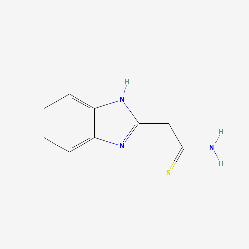 2-(1H-benzimidazol-2-yl)ethanethioamide (CAS: 61689-98-3) - Chemical Structure and Molecular Formula 