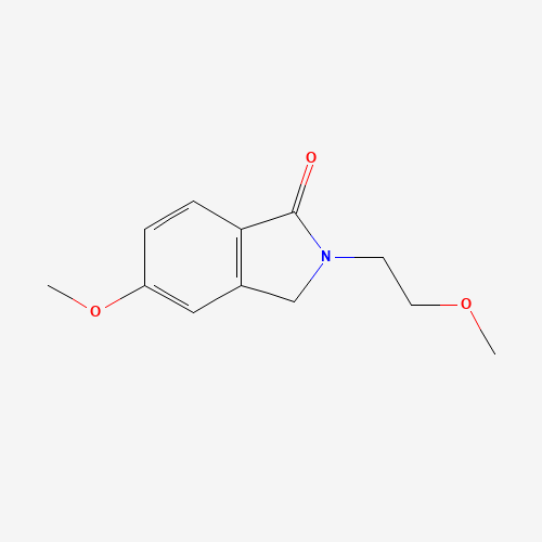 5-methoxy-2-(2-methoxyethyl)-3H-isoindol-1-one (CAS: 659737-49-2) - Chemical Structure and Molecular Formula 