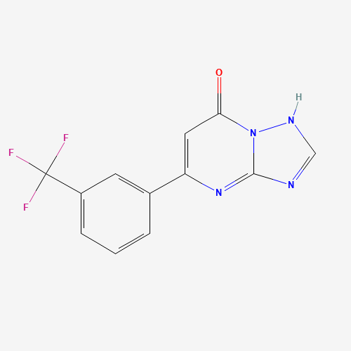 5-[3-(trifluoromethyl)phenyl]-1H-[1,2,4]triazolo[1,5-a]pyrimidin-7-one (CAS: 75175-84-7) - Chemical Structure and Molecular Formula 