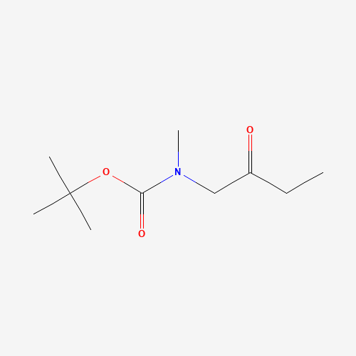 tert-butyl N-methyl-N-(2-oxobutyl)carbamate (CAS: 187658-95-3) - Chemical Structure and Molecular Formula 
