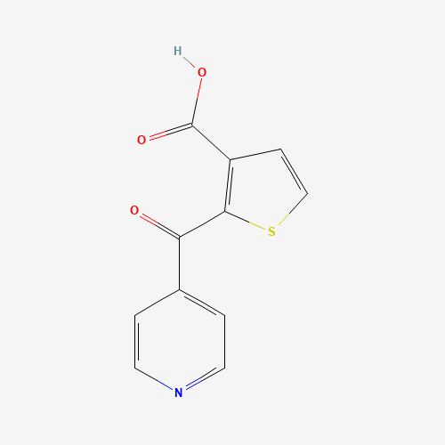 2-(pyridine-4-carbonyl)thiophene-3-carboxylic acid (CAS: 1433203-90-7) - Chemical Structure and Molecular Formula 