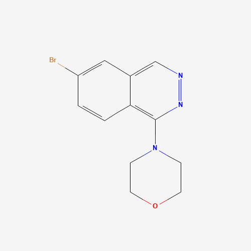 4-(6-bromophthalazin-1-yl)morpholine (CAS: 909186-72-7) - Chemical Structure and Molecular Formula 
