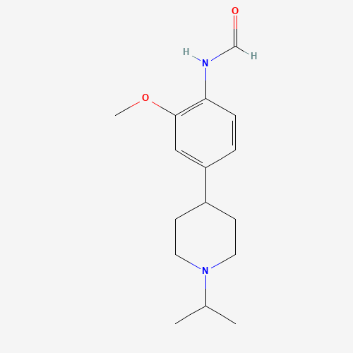 N-[2-methoxy-4-(1-propan-2-ylpiperidin-4-yl)phenyl]formamide (CAS: 1462951-49-0) - Related Chemical Product
