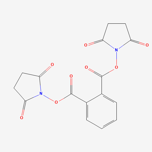 bis(2,5-dioxopyrrolidin-1-yl) benzene-1,2-dicarboxylate (CAS: 927180-06-1) - Chemical Structure and Molecular Formula 