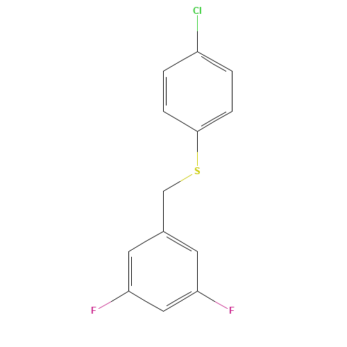 1-[(4-chlorophenyl)sulfanylmethyl]-3,5-difluorobenzene (CAS: 259132-16-6) - Related Chemical Product