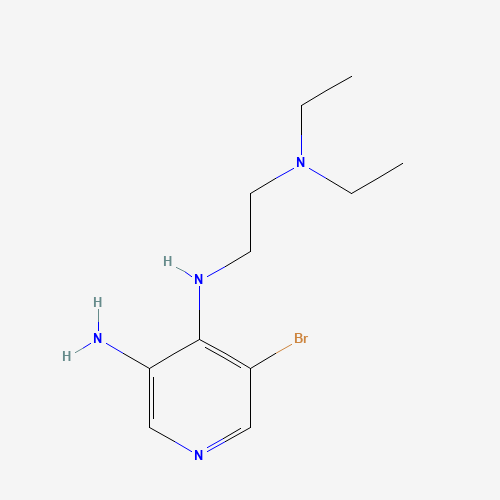 5-bromo-4-N-[2-(diethylamino)ethyl]pyridine-3,4-diamine (CAS: 802827-75-4) - Chemical Structure and Molecular Formula 