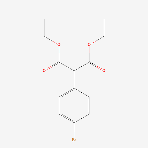 diethyl 2-(4-bromophenyl)propanedioate (CAS: 93139-85-6) - Chemical Structure and Molecular Formula 