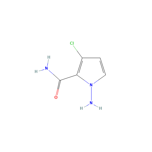 1-amino-3-chloropyrrole-2-carboxamide (CAS: 1548339-08-7) - Chemical Structure and Molecular Formula 