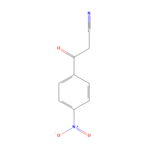 3-(4-nitrophenyl)-3-oxopropanenitrile (CAS: 3383-43-5) - Chemical Structure and Molecular Formula 