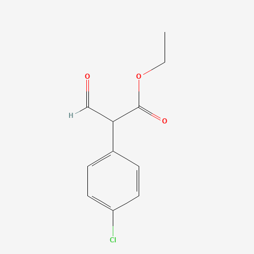 ethyl 2-(4-chlorophenyl)-3-oxopropanoate (CAS: 33691-09-7) - Chemical Structure and Molecular Formula 