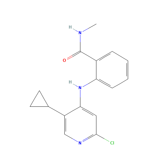 2-[(2-chloro-5-cyclopropylpyridin-4-yl)amino]-N-methylbenzamide (CAS: 1184931-59-6) - Related Chemical Product
