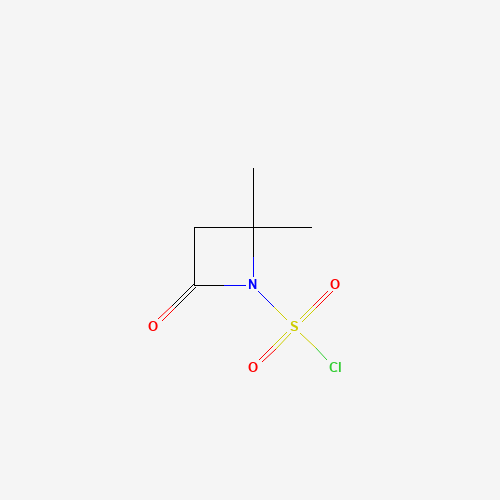 2,2-dimethyl-4-oxoazetidine-1-sulfonyl chloride (CAS: 17174-96-8) - Chemical Structure and Molecular Formula 