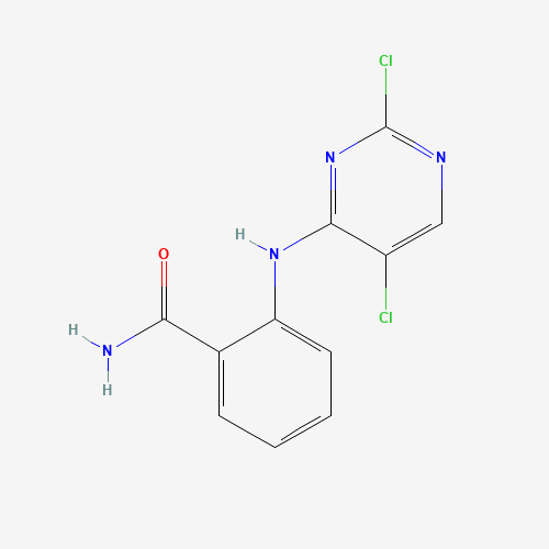 2-[(2,5-dichloropyrimidin-4-yl)amino]benzamide (CAS: 1042434-76-3) - Chemical Structure and Molecular Formula 