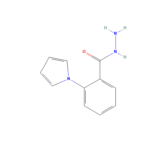 2-pyrrol-1-ylbenzohydrazide (CAS: 31739-63-6) - Chemical Structure and Molecular Formula 