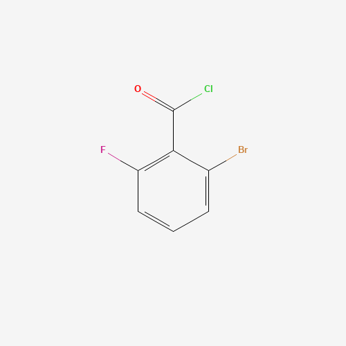 2-bromo-6-fluorobenzoyl chloride (CAS: 1020718-20-0) - Chemical Structure and Molecular Formula 