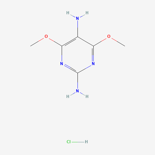 4,6-dimethoxypyrimidine-2,5-diamine;hydrochloride (CAS: 1188265-72-6) - Chemical Structure and Molecular Formula 