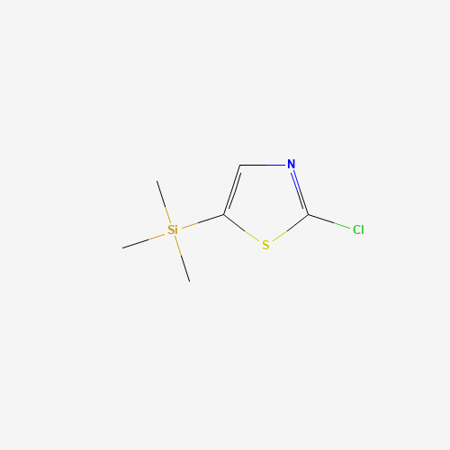 (2-chloro-1,3-thiazol-5-yl)-trimethylsilane (CAS: 533887-51-3) - Chemical Structure and Molecular Formula 