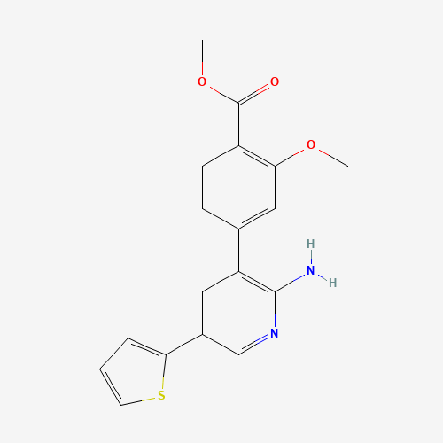 methyl 4-(2-amino-5-thiophen-2-ylpyridin-3-yl)-2-methoxybenzoate (CAS: 1364267-87-7) - Related Chemical Product