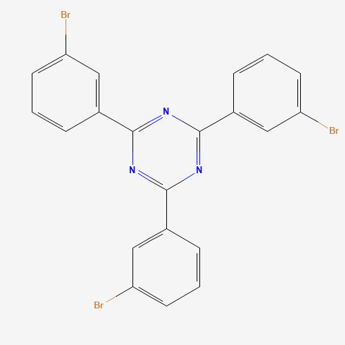 2,4,6-tris(3-bromophenyl)-1,3,5-triazine (CAS: 890148-78-4) - Chemical Structure and Molecular Formula 