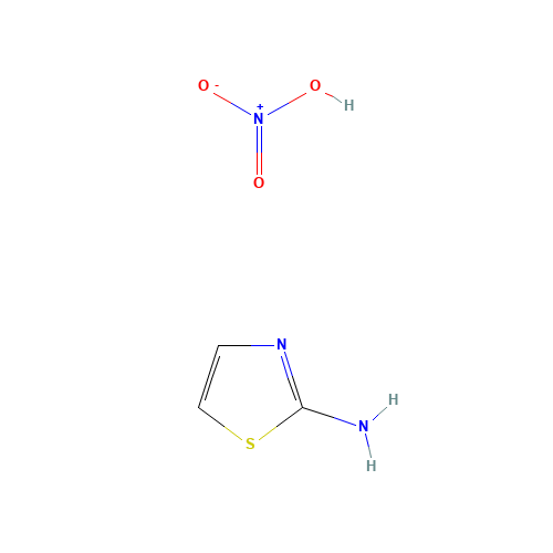 nitric acid;1,3-thiazol-2-amine (CAS: 57530-25-3) - Chemical Structure and Molecular Formula 