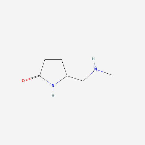 5-(methylaminomethyl)pyrrolidin-2-one (CAS: 929972-85-0) - Chemical Structure and Molecular Formula 