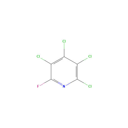 2,3,4,5-tetrachloro-6-fluoropyridine (CAS: 17717-16-7) - Chemical Structure and Molecular Formula 