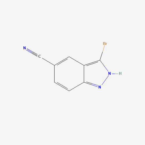 3-bromo-2H-indazole-5-carbonitrile (CAS: 395101-67-4) - Chemical Structure and Molecular Formula 