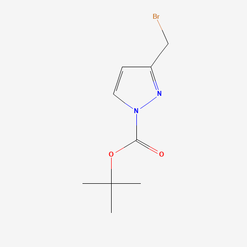 tert-butyl 3-(bromomethyl)pyrazole-1-carboxylate (CAS: 186551-69-9) - Chemical Structure and Molecular Formula 