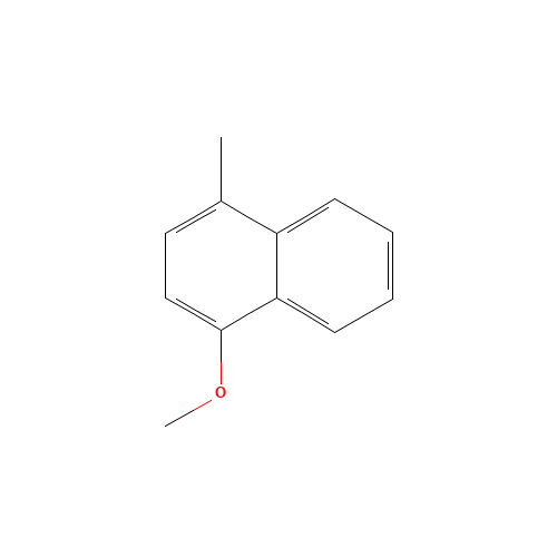 1-methoxy-4-methylnaphthalene (CAS: 24821-54-3) - Chemical Structure and Molecular Formula 