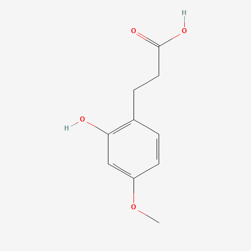 3-(2-hydroxy-4-methoxyphenyl)propanoic acid (CAS: 21144-17-2) - Chemical Structure and Molecular Formula 
