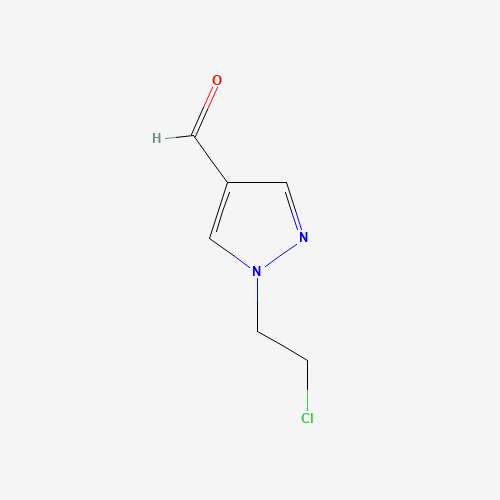 1-(2-chloroethyl)pyrazole-4-carbaldehyde (CAS: 864723-36-4) - Chemical Structure and Molecular Formula 