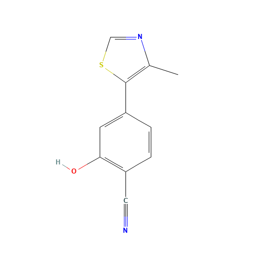 2-hydroxy-4-(4-methyl-1,3-thiazol-5-yl)benzonitrile (CAS: 1448190-10-0) - Related Chemical Product