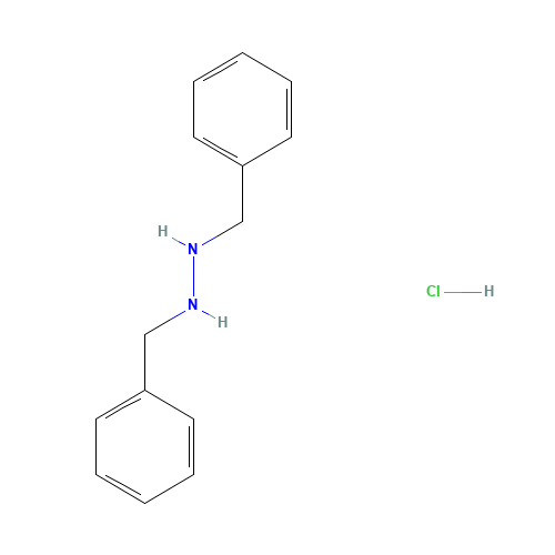 1,2-dibenzylhydrazine;dihydrochloride (CAS: 56157-71-2) - Chemical Structure and Molecular Formula 
