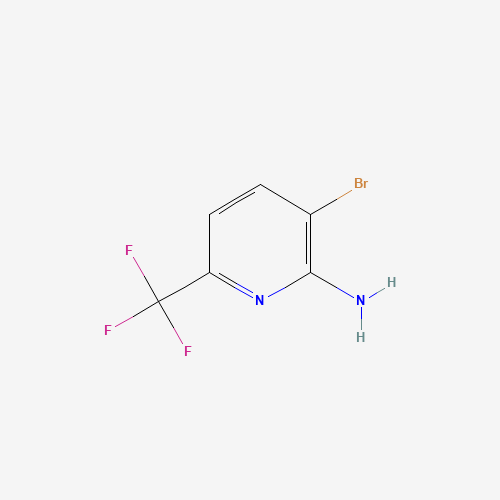 3-bromo-6-(trifluoromethyl)pyridin-2-amine (CAS: 1214361-39-3) - Chemical Structure and Molecular Formula 