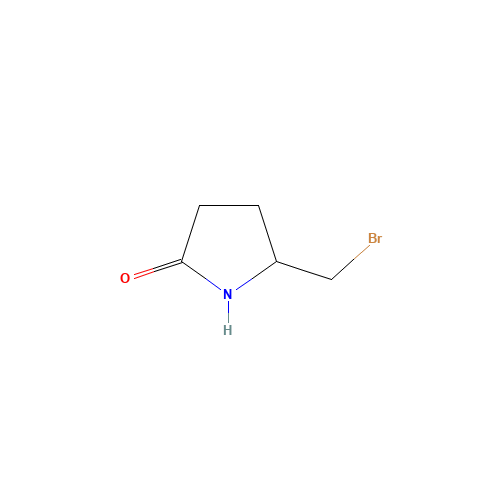 5-(bromomethyl)pyrrolidin-2-one (CAS: 190271-85-3) - Chemical Structure and Molecular Formula 